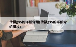 传祺gs5的详细介绍(传祺gs5的详细介绍图片)
